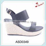 2016 Hot Fashion Spring Pump Platform Wedges Buckle Strap Sandals for Women thumbnail-1