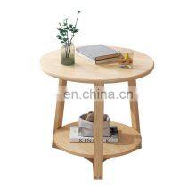 Custom High End Living Room Furniture Design Modern Net Red Edge Table Nordic Solid Wood Mini Coffee Table