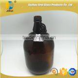 4L Amber Wine Glass Bottle With Handling thumbnail-1