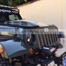 Lantsun J076 Ave Ngers Hood Auto Parts Truck Master Hood for Jeep for Wrangler JK Black Engine Cover thumbnail-1