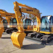 8.5 Ton SHANTUI Chinese Low Price Manufacturer 980Kg Mini Long Arm Hydraulic Crawler Excavator For Farm SE85-9 thumbnail-5