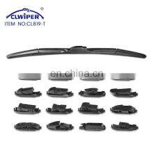 CLWIPER Factory wholesale multifunctional hybrid wiper blade universal with 16 adapters