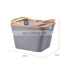 Toys Chest Foldable Storage Bins Box and Organizer Kids Dirty Clothes Bamboo Laundry Basket Home Storage & Organization thumbnail-1