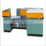 PVC material checkout counter cashiner table in alibaba