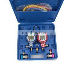 Комплект цифрового манометрического блока CT - GD - C для холодильного агента в системах ВКХ (Вентиляции, Кондиционирования Воздуха) и холодильных установках, с просветной стеклянкой, цифровой манометрический блок thumbnail-4