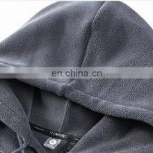 Wholesale Plus Size Polar Fleece Pocket Pullover Hoodie Custom Unisex Warm Long Sleeve Sweatshirts Polyester Hooded For Men thumbnail-4