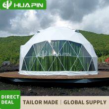 Forest Half Sphere Dome PVC Geodesic Tents for Glamping House thumbnail-3