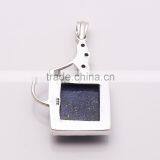 LAPIS & MULTI-STONE PENDANT 925 Sterling Silver Pendant, SILVER JEWELRY EXPORTER,SILVER JEWELRY WHOLESALE,SILVER EXPORTER thumbnail-2