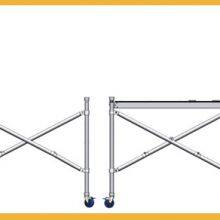 Construction Portable Mobile 4m Narrow Rolling Tower Ladders Folding Aluminum Scaffolding thumbnail-2