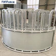 Cattle Round Bale Feeder With Cover Roof and Waterproof Horse Hay Feeder thumbnail-6