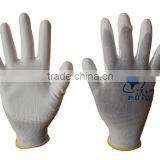 Nylon Grey pu Coated Gloves/ PU Coated Working Gloves thumbnail-3
