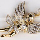 Hot Sales Hip Hop 925 Sterling Silver Angel Chain Pendant Necklace Jewellery thumbnail-4