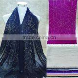 Cutom Beaded Flower Pattern Muslim Khimar Hijab thumbnail-1