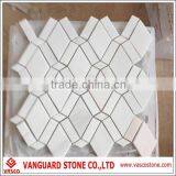 White Marble Mosaic Wall Stone Tile