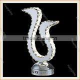 Modern K9 Crystal Wall Lamp Sconce Bedroom Stairs Aisle Chandelier Wall Light Fixture Swan Shape for Home Decor Luminaire thumbnail-3