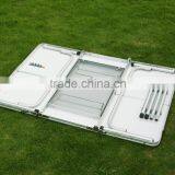 Korea Brushed Silver Handy Garden Folding Table thumbnail-3