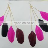 Wholesale fashion feather earrings-7315E