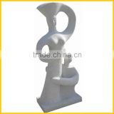 Natural White Stone Abstract Sculpture