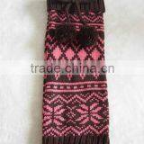 2012 fashion jacquard knitted legwarmers