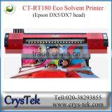 CRYSTEK RT180 1.8m Printing Banner Eco Solvent Printer With EPS DX5/DX7 Head