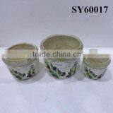 Cheap Decal Square Terracotta Plant Pot thumbnail-3
