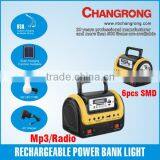 Rechargeable Emergency Lantern Power Bank With Radio and Mp3 Quality Choice