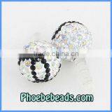 New Arrival Dustproof For Mobile Phone Earphone Jack Plug Ear Cap Pave Colorful Crystal Rhinestone Disco Ball MDP-P1401