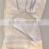 PURE CHROME CANVAS LEATHER DOUBLE PALM HAND GLOVES (SSS-0968) thumbnail-1