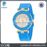 Wholesale 2016 Cheap Ladies Watches Luxury Brand Diamond Silicone Strap Womens Wrist Quartz Watch Females Wristwatches