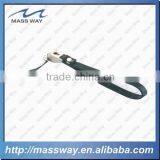 Custom Hang Mobile Fashion Really Pink Leather Metal Cell Phone Strap thumbnail-2