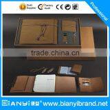 Hot Selling Custom Logo Leather Notebook Gift Set thumbnail-1