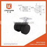 50mm Rubber Flat Castor Wheel With Plate From Guangzhou Hardware thumbnail-2