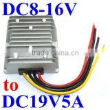 dc voltage regulator 8-16V 15V 9V 12V step up to 19V 5A 95W boost power converter power supply module waterproof for generator