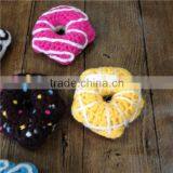 Chocolate Mini Food Toys Round Hand Crochet Donuts thumbnail-3