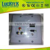 USA Type Duplex Audio Usb Plastic Wall Plate thumbnail-1