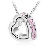 Newest Cheap Alloy Crystal Heart Necklace thumbnail-3