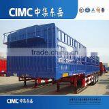 CIMC Tri Axle Stake Body Semi-Trailer With Curtainsider thumbnail-1