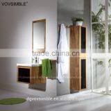 Solid Wood Bathroom Vanity Cabinets With Shaving Cabinet and Towl Rail thumbnail-5