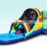 cheap Inflatable castle water slide combo with pool