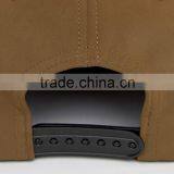 Daijun New Design OEM Hot Sale 100%Cotton Plastic Buckle Faux-leather Flat Visor Khaki Plain Men Custom Waterproof Snapback thumbnail-3