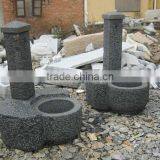 Black Granite Stone Fountain For Sale
