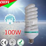 High Lumens Daylight Spiral 100W Energy Saving Lamp With E27/E40 Base
