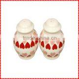 Top Quality White and Red Kichen Ware Home Decor Cruet Set thumbnail-1
