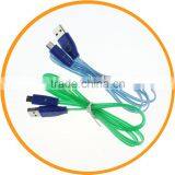 1M Colorful LED Smiley Face Micro USB Cable for Samsung S5 S4 S3 From Dailyetech