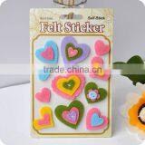 Adhesive Sticker for Wedding , 3d Sticker , Handmade Felt Sticker, Scrapbooking Sticker, Layered Sticker , Flower Felt Sticker thumbnail-1