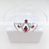 Wholesale red rhinestone tiara