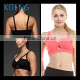 Kiteng keyhole high quality Sports Bra with wicking fabric and padding Office In United States (USA) small minimum