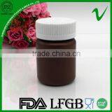 Pharmaceutical Grade Amber Plastic Capsule Bottle 80ml With Screw Cap thumbnail-1