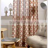 Fashion Newest flower printed polycotton ready made curtain