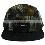 High Quality Animal 5 Panel Hat Embroidery 5 Panel Hat Wholesale thumbnail-1